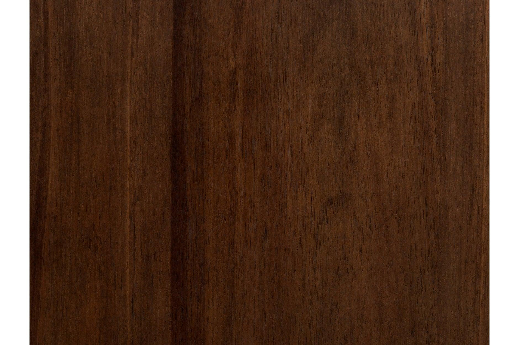 Side view of brown tufted fabric upholstered bed