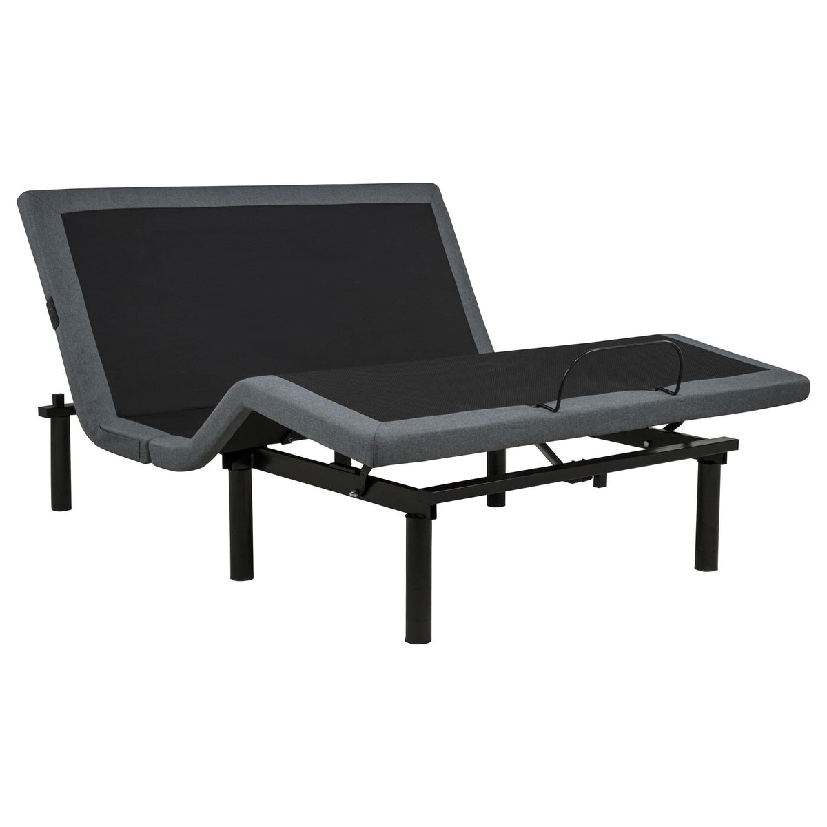 Weston Queen Dual-Motor Massage Adjustable Bed Base in Black and Grey — product view