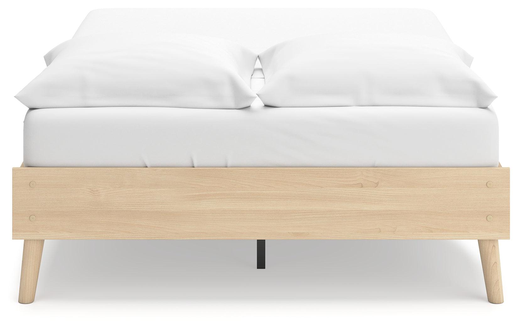 Platform bed rails and slats detail