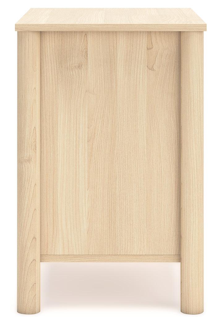 Drawer interior of Cabinella Tan Nightstand