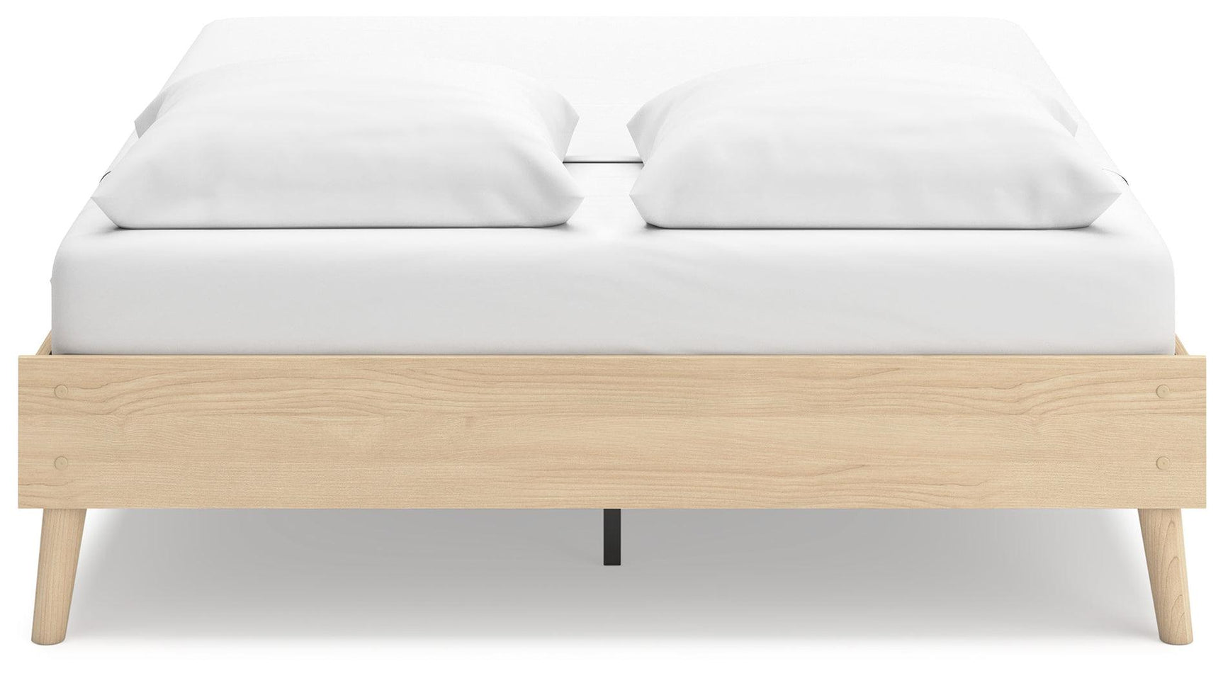 Bedroom setting with Cabinella Tan Queen Platform Bed