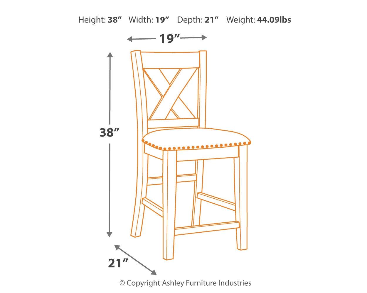 Overall setting of Caitbrook dining set in room environment