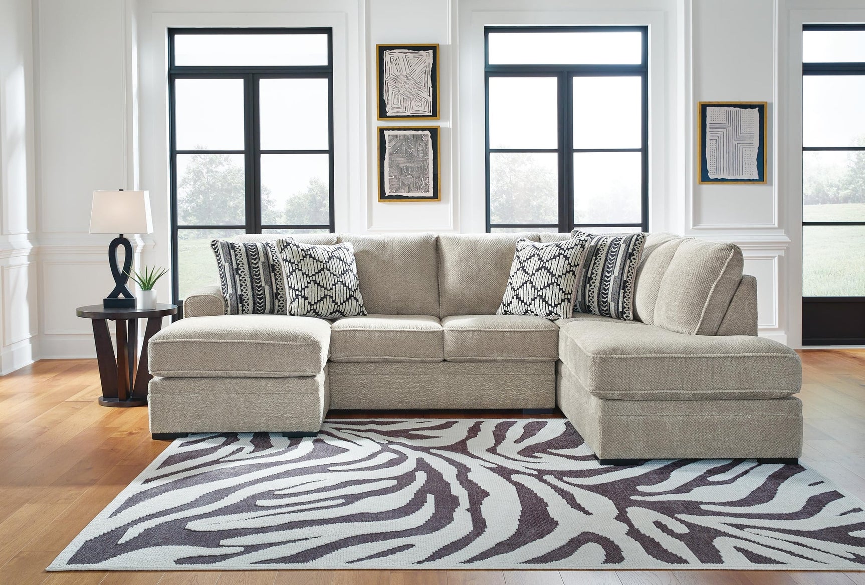 Calnita Sisal 2-Piece Sectional with Ottoman - image 9