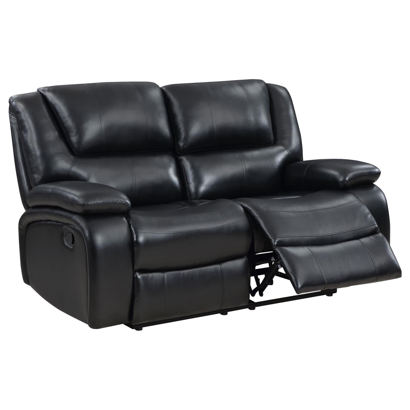 Back angle of Camila Reclining Loveseat