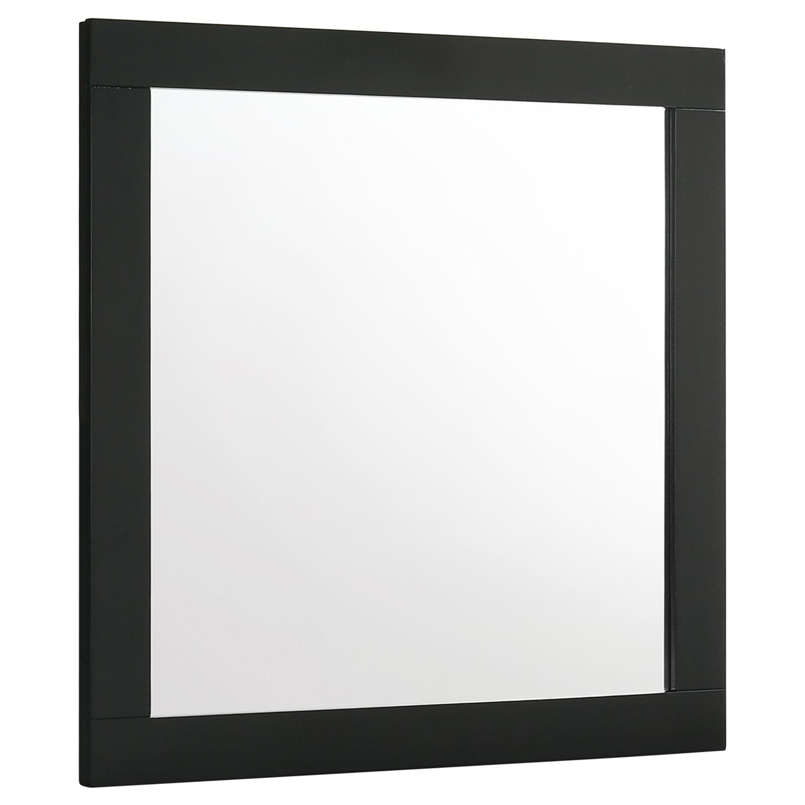 Caraway Dresser Mirror Black front view