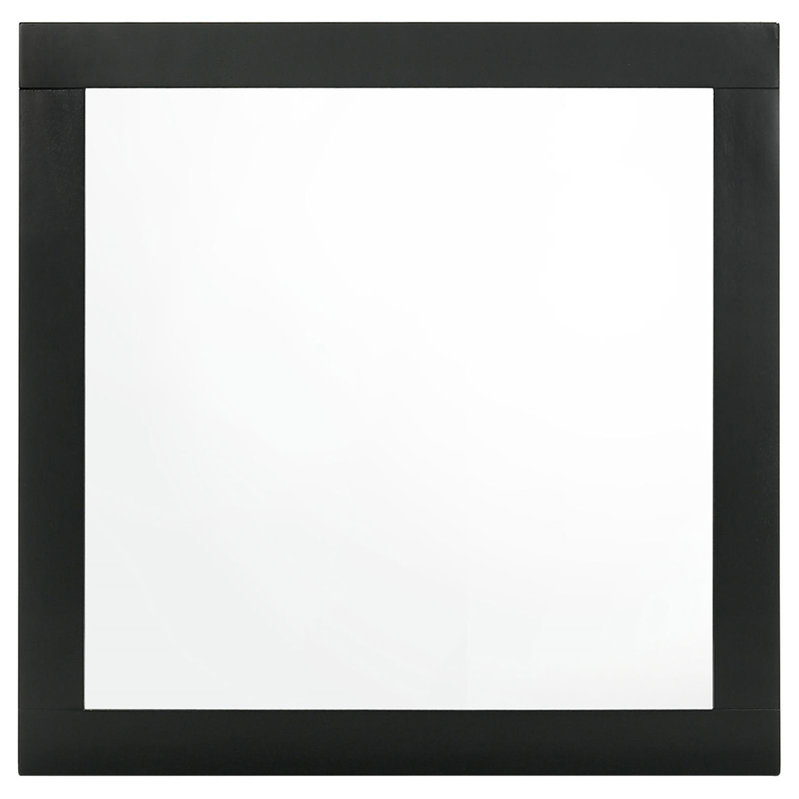 Caraway Dresser Mirror Black close-up of frame