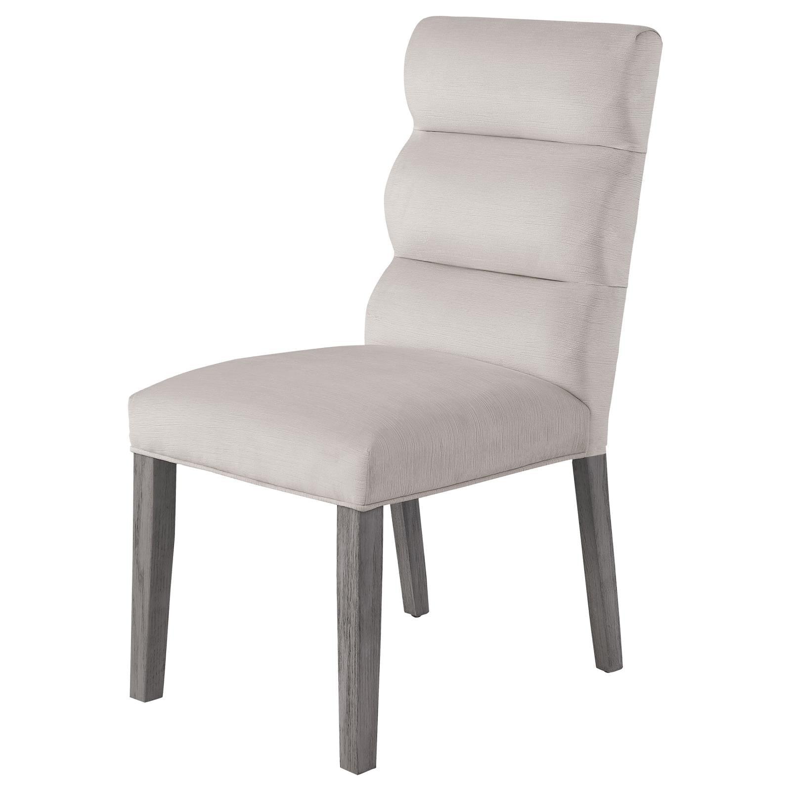 Carla Dining Side Chair Stone, angled back view