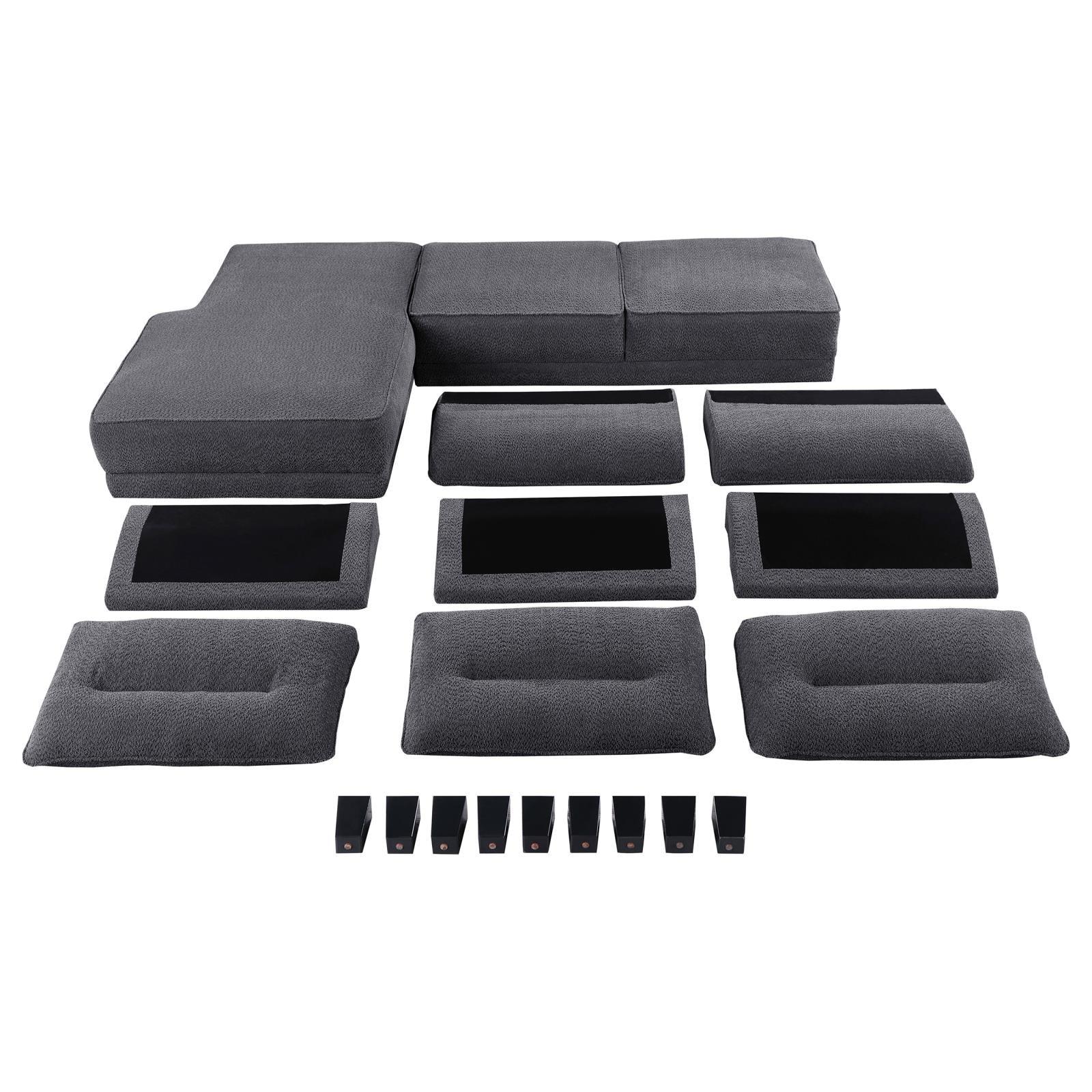 Side view showing sofa seating depth