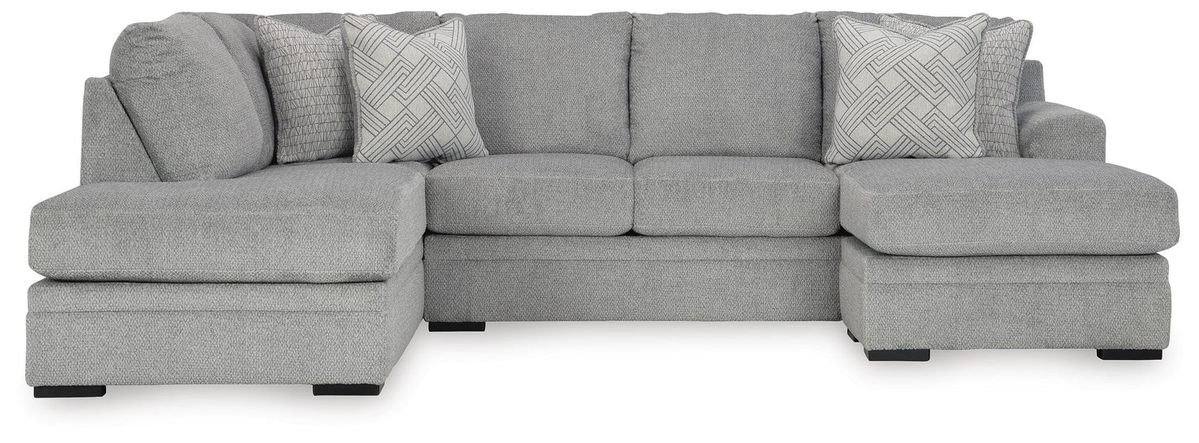 Casselbury Cement 2-Piece Sectional with Ottoman - image 3