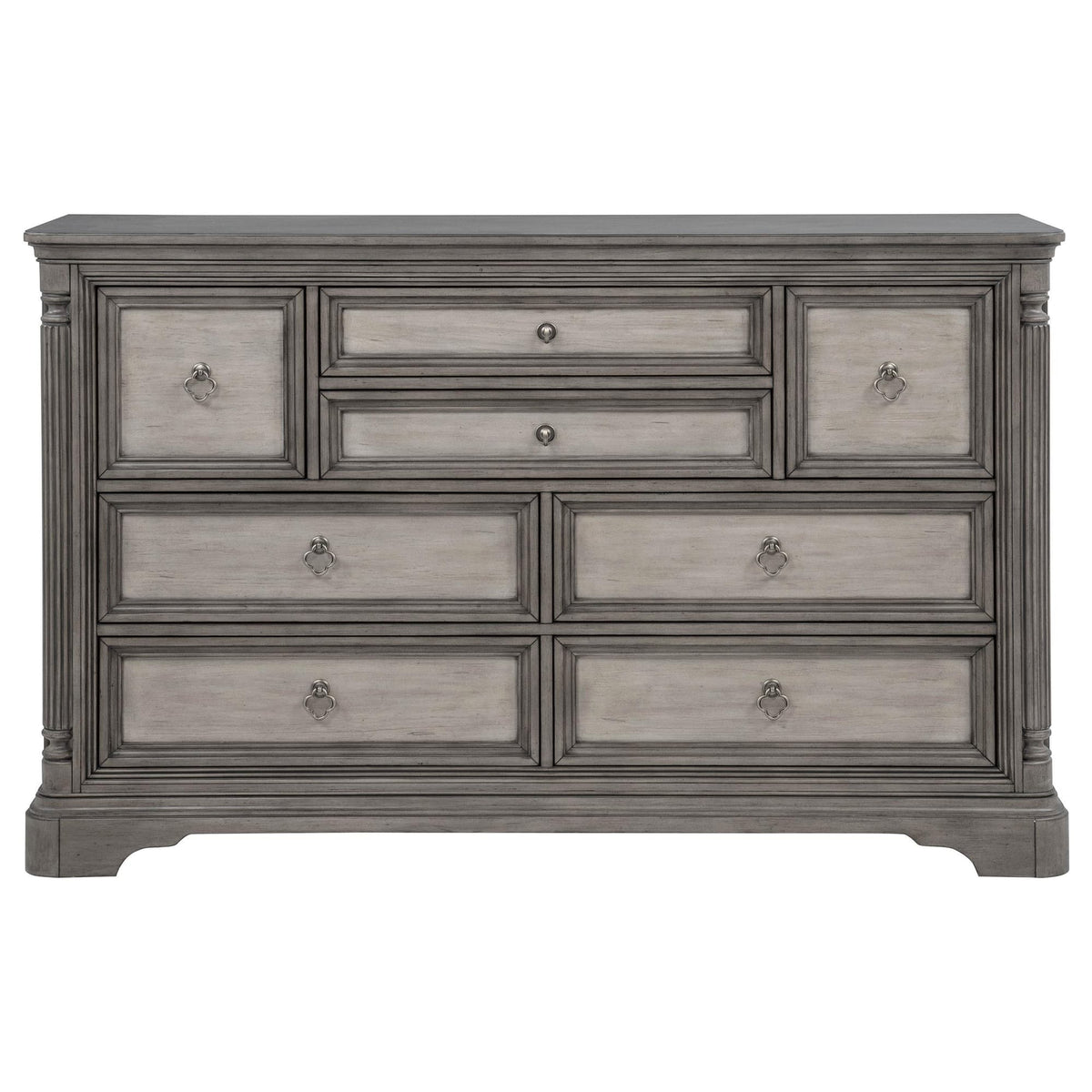 Cresswell 8-Drawer Bedroom Dresser Weathered Taupe — product image 3