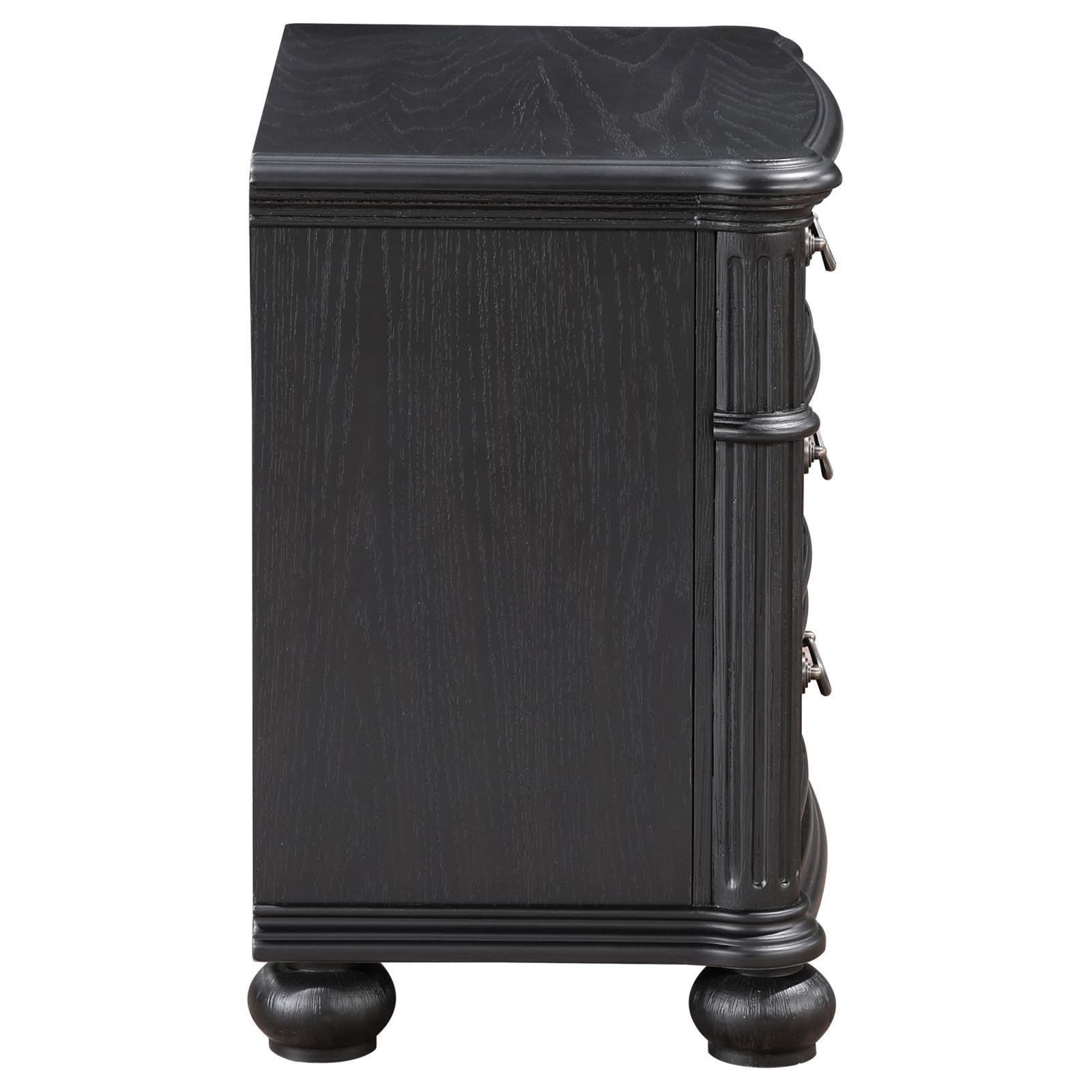 Drawer dovetail joinery close-up Celina nightstand