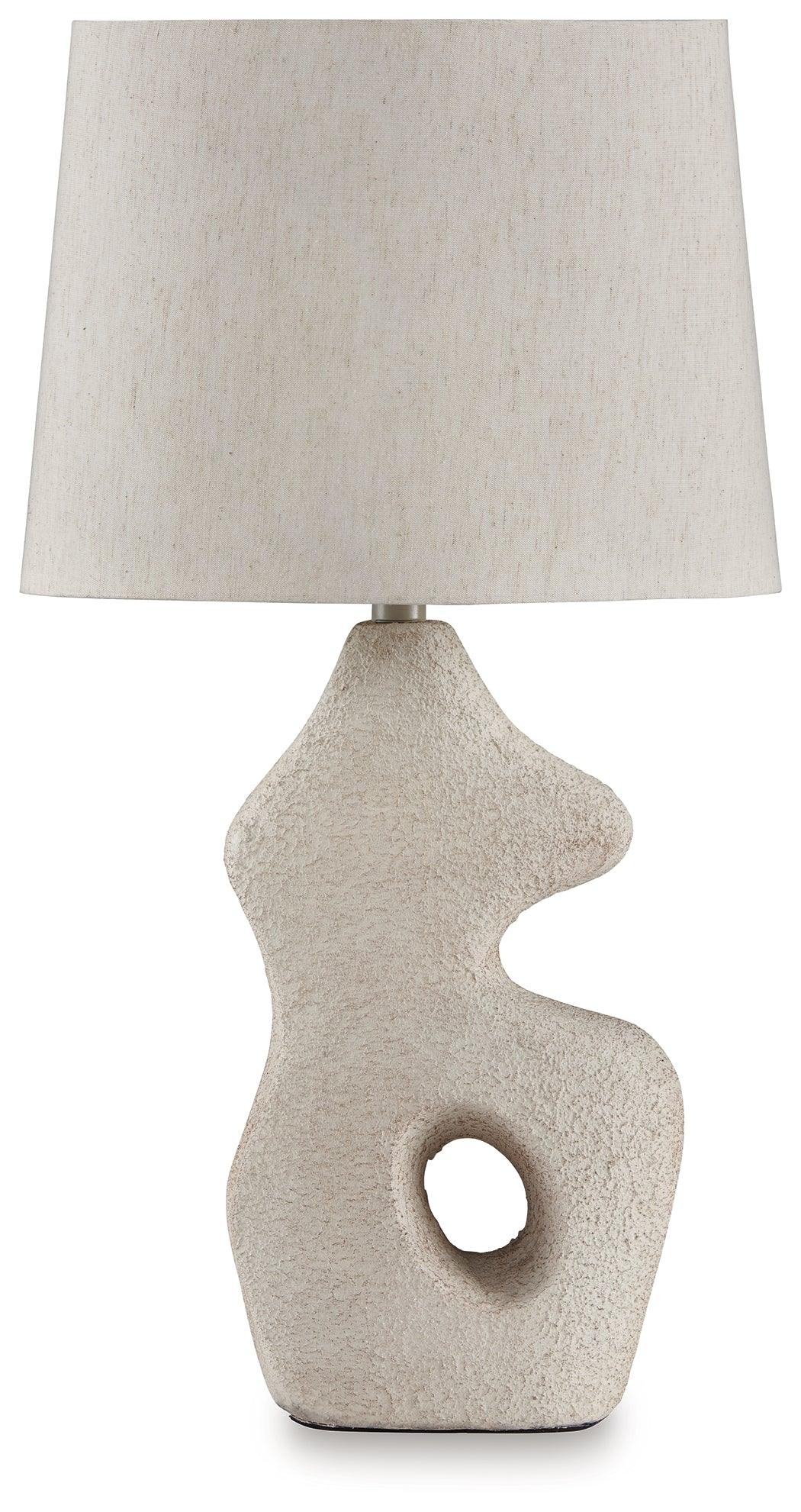 Close-up of Chadrich table lamp base texture