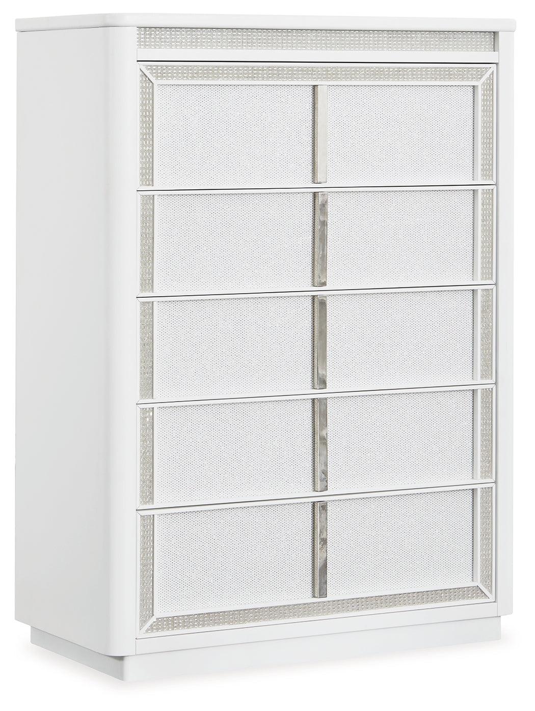 Chalanna White Chest of Drawers - Ella Furniture