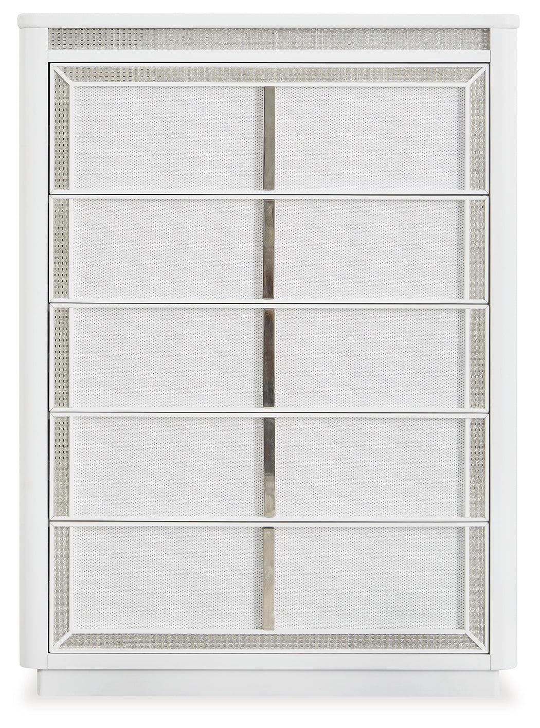 Chalanna White Chest of Drawers - Ella Furniture