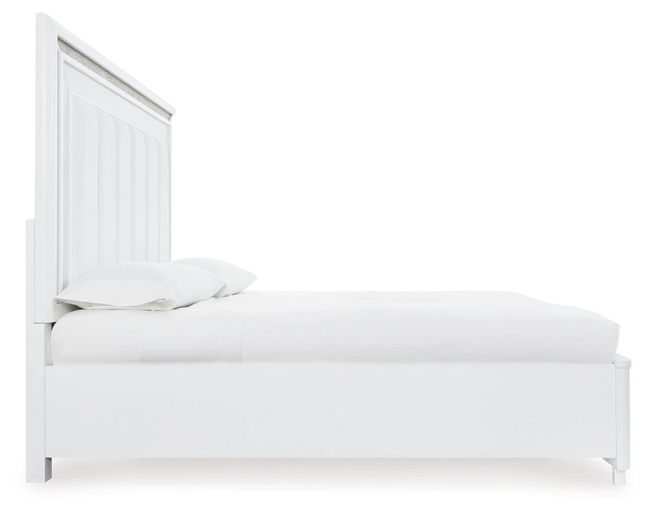Chalanna King Size Upholstered Bed with storage drawers