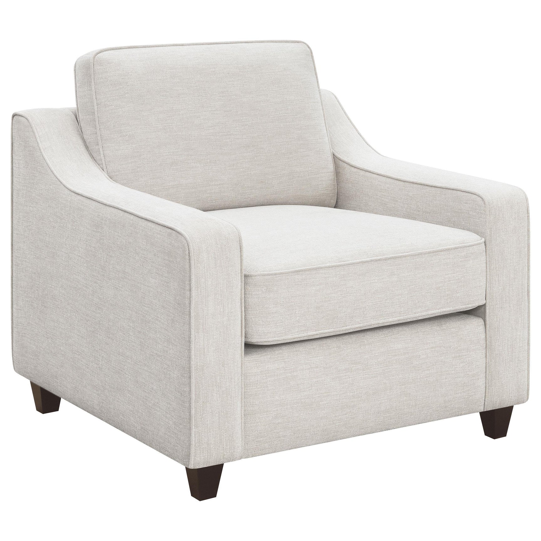 Christine 3-piece beige upholstered sofa set main view