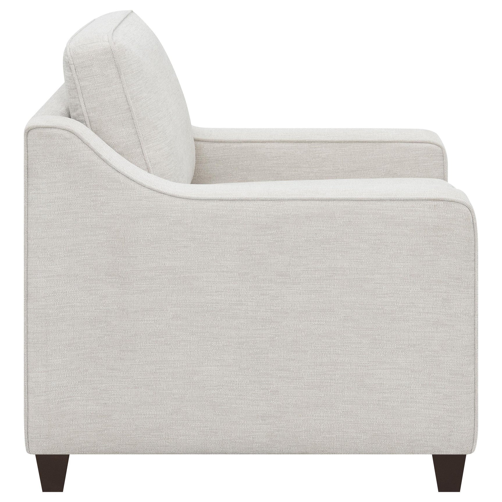 Christine 3-piece beige upholstered sofa set main view