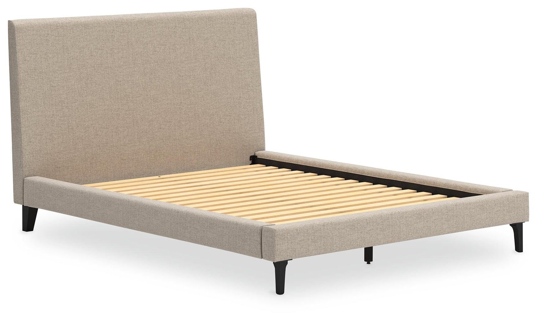 Close-up of headboard upholstery on Cielden Queen Bed