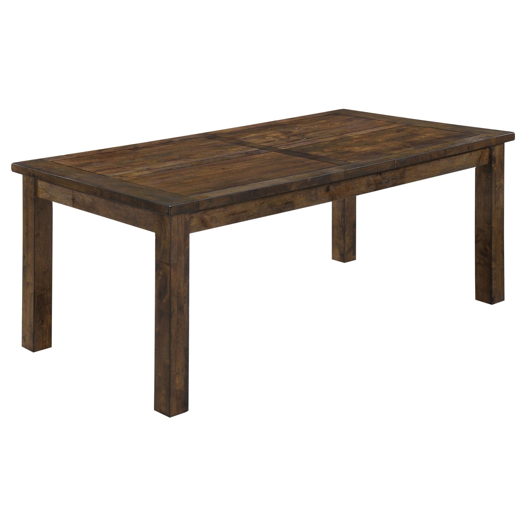 room view of Coleman Rustic Golden Brown Rectangular Dining Room Set dining room furniture