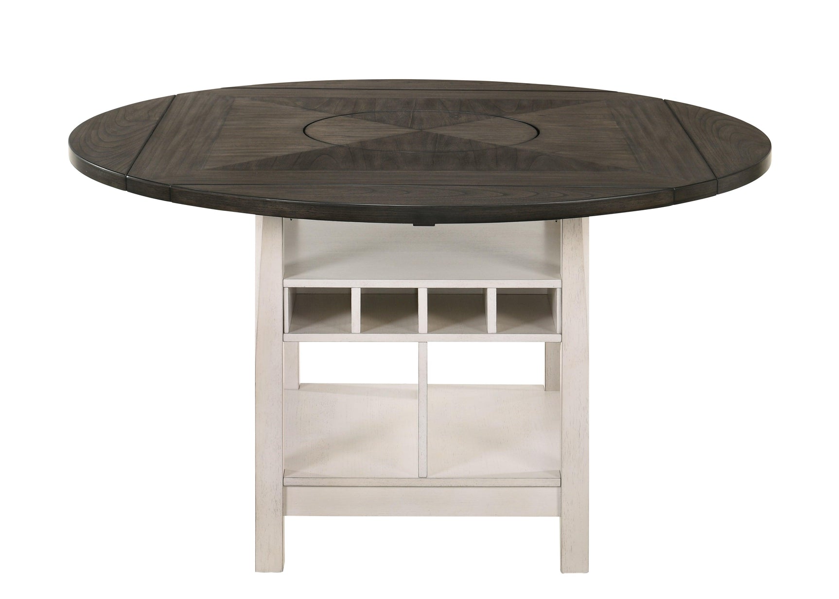 Conner Chalk Gray Oval Counter Height Dining Set leg detail