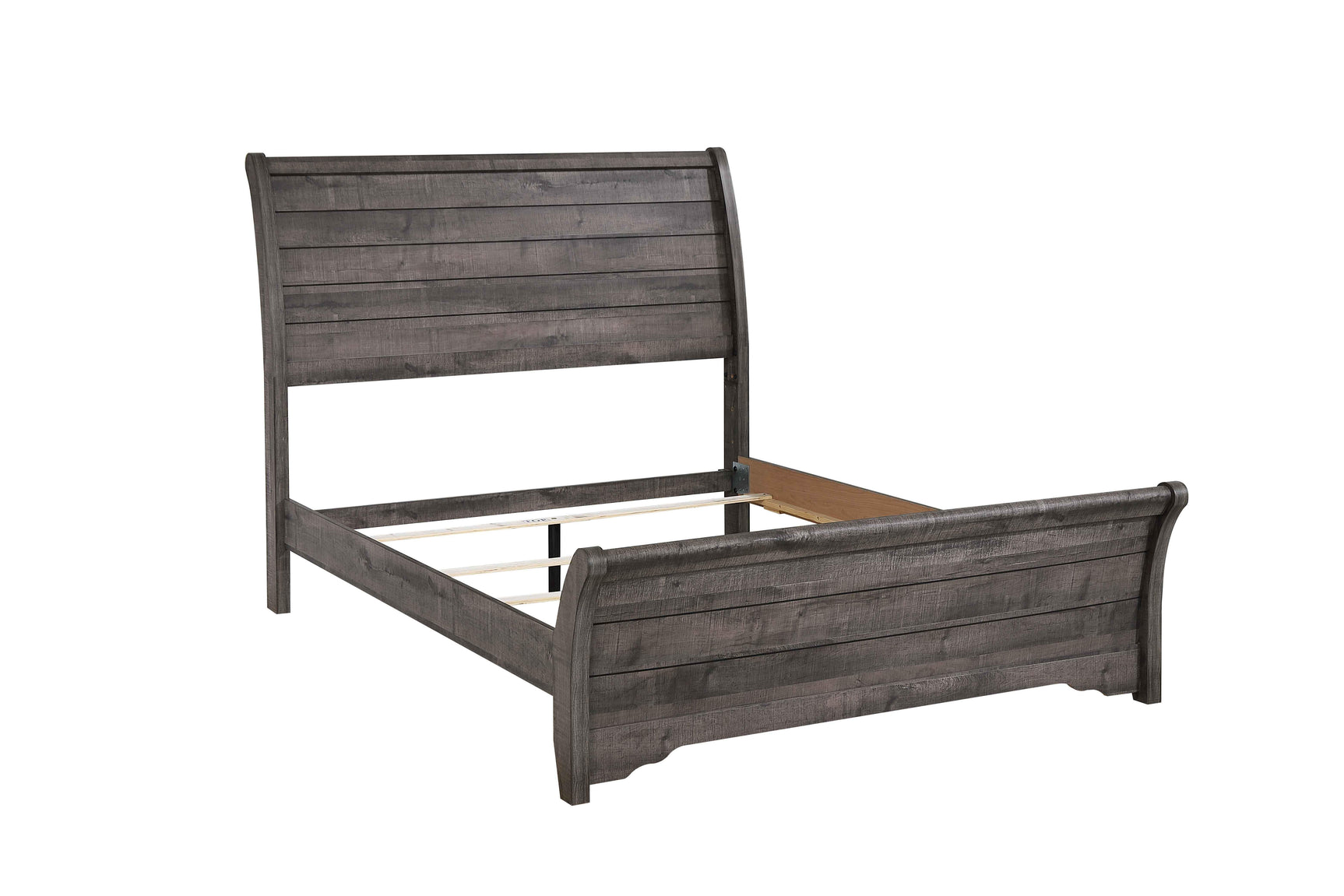Coralee Gray TV Stand with storage doors and open shelves in living room