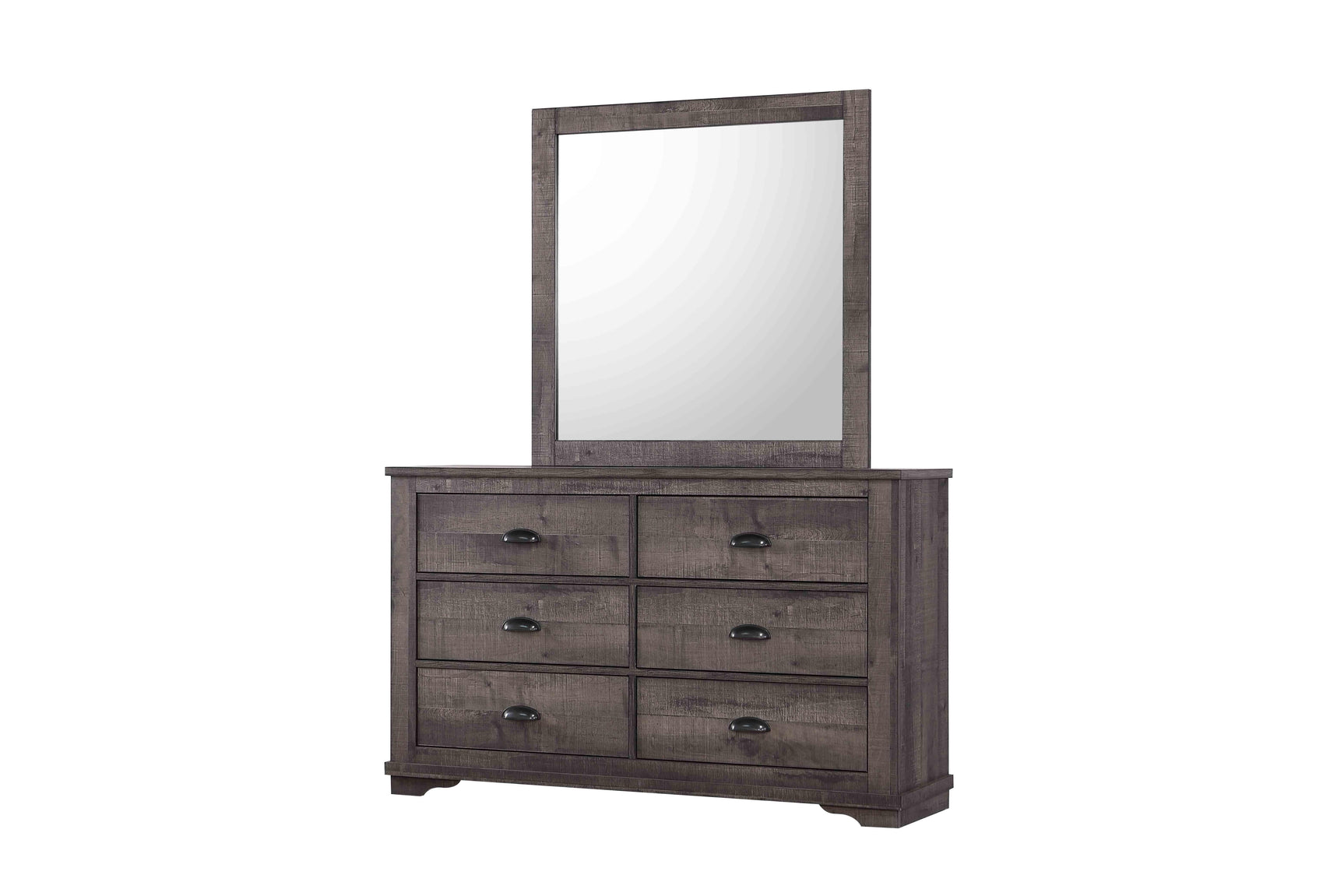 Media console with wood and engineered wood legs