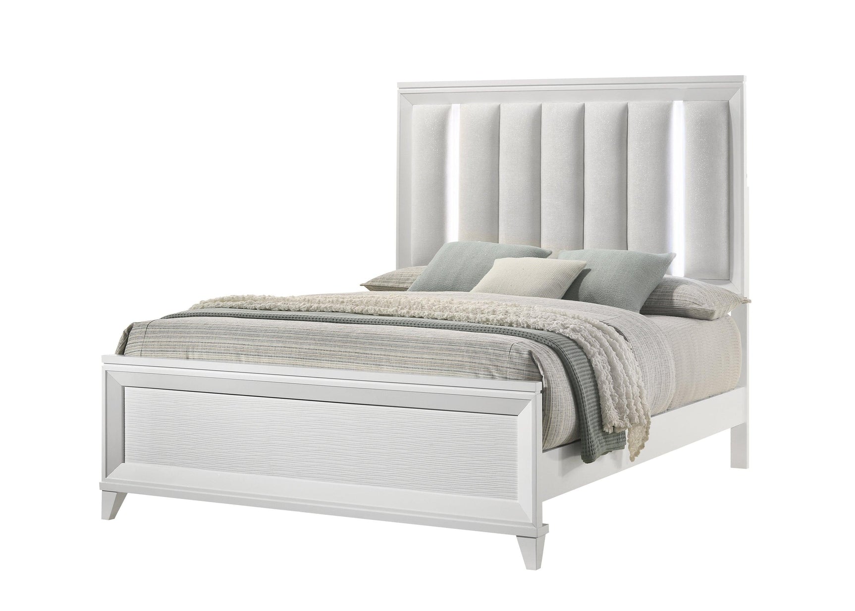 Cressida White Modern Contemporary Solid Wood 5-Drawers Chest - Ella Furniture