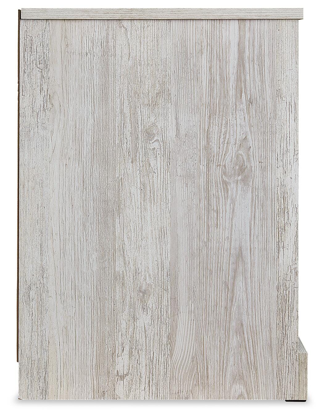 Paxberry Whitewash Nightstand — side view