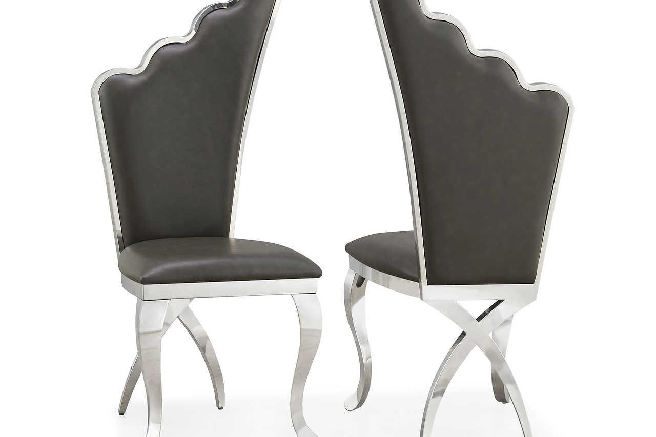 Paris Cream PU Upholstered Dining Chair with Gold Frame