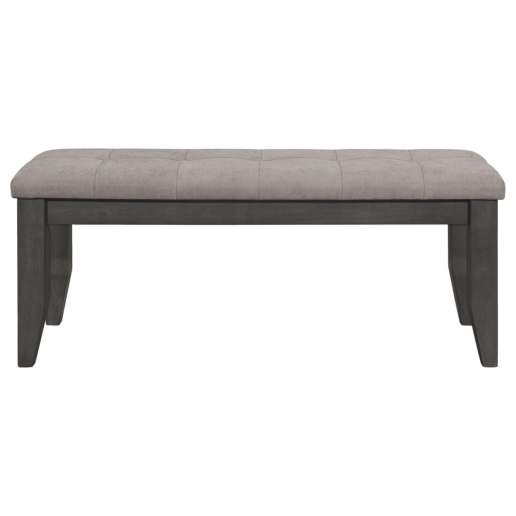 Front view of Dalila Cappuccino Rectangular Dining Room Set
