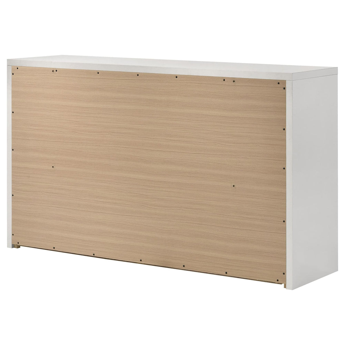 Viana 6-Drawer Bedroom Dresser White High Gloss — product image 8
