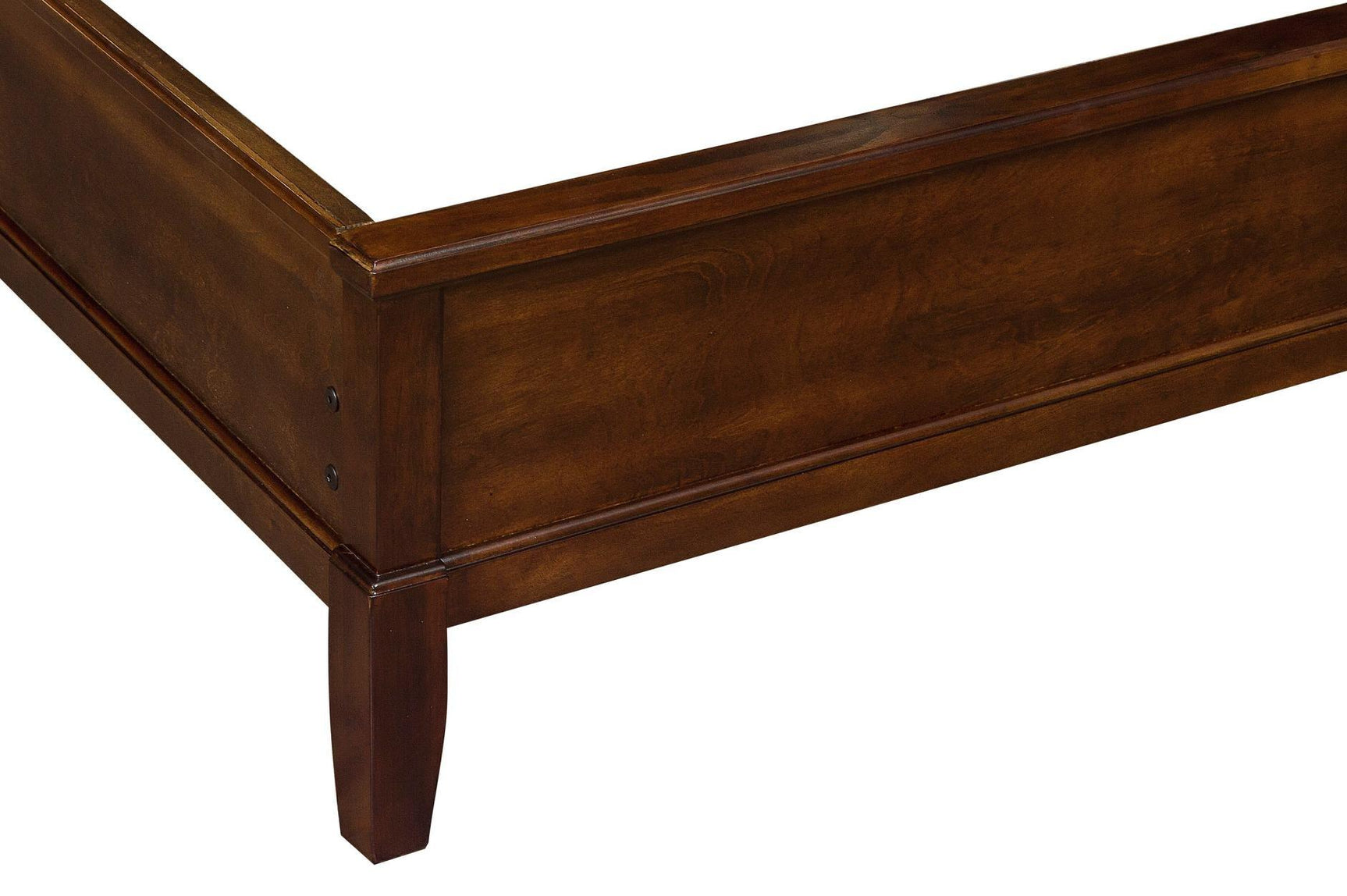 Cotterill Cherry Faux Leather Tufted Panel Bedroom Set bedroom ambient view