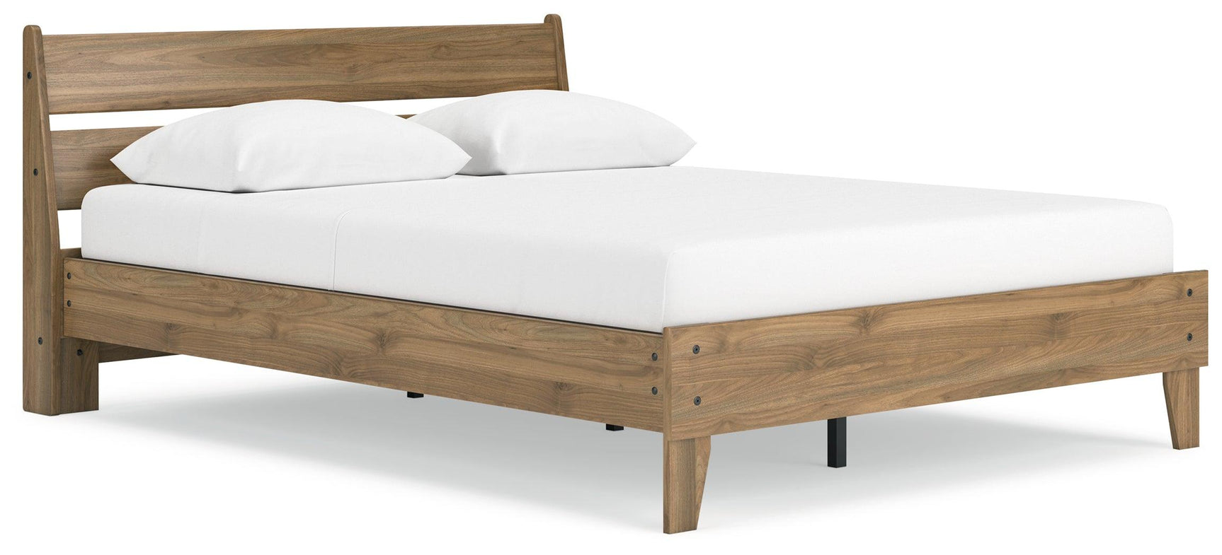 Side view of Deanlow Honey Queen Platform Panel Bed