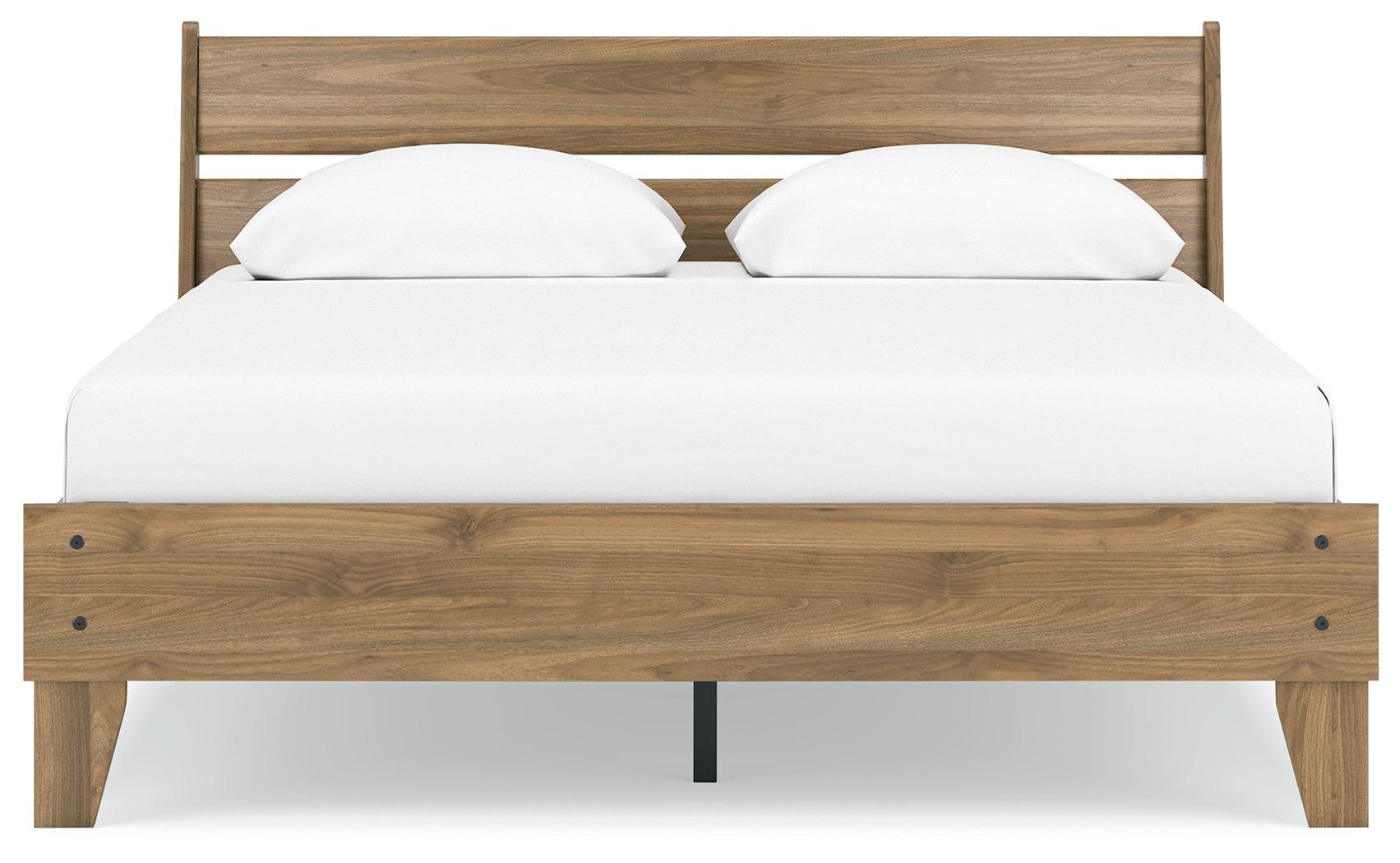 Full view of Deanlow Queen Platform Bed in bedroom setting