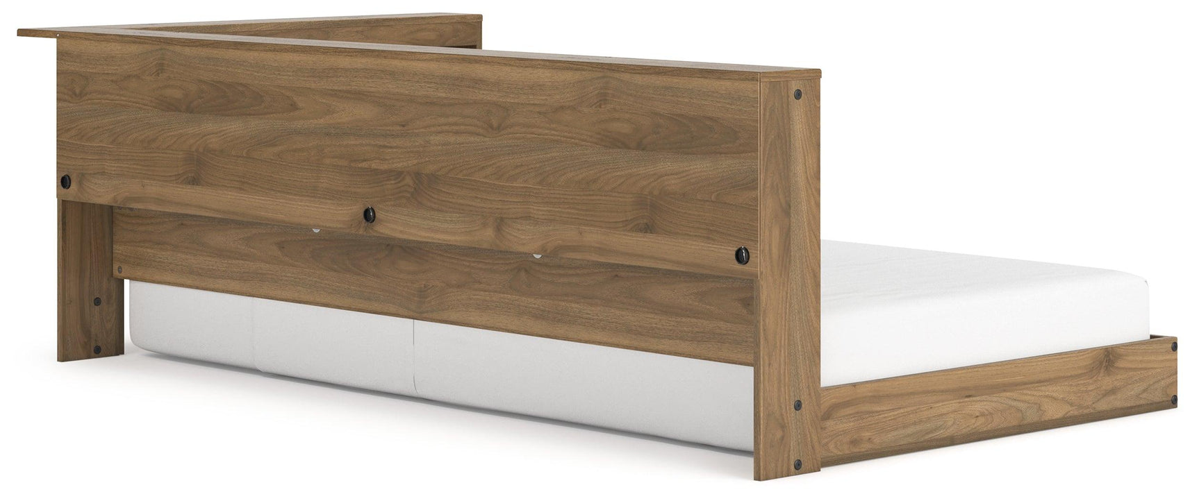 Deanlow Honey Twin Bookcase Storage Bed full profile