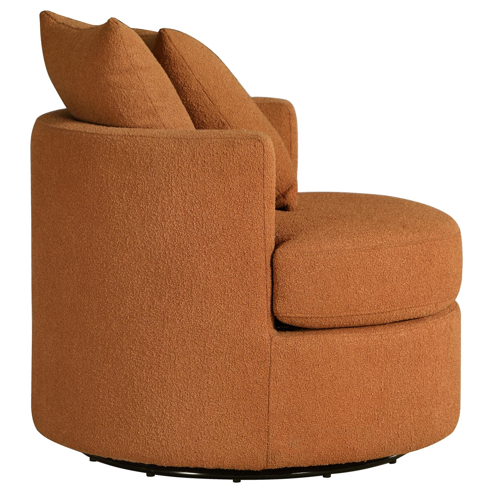 Removable seat cushion of Debbie swivel accent chair