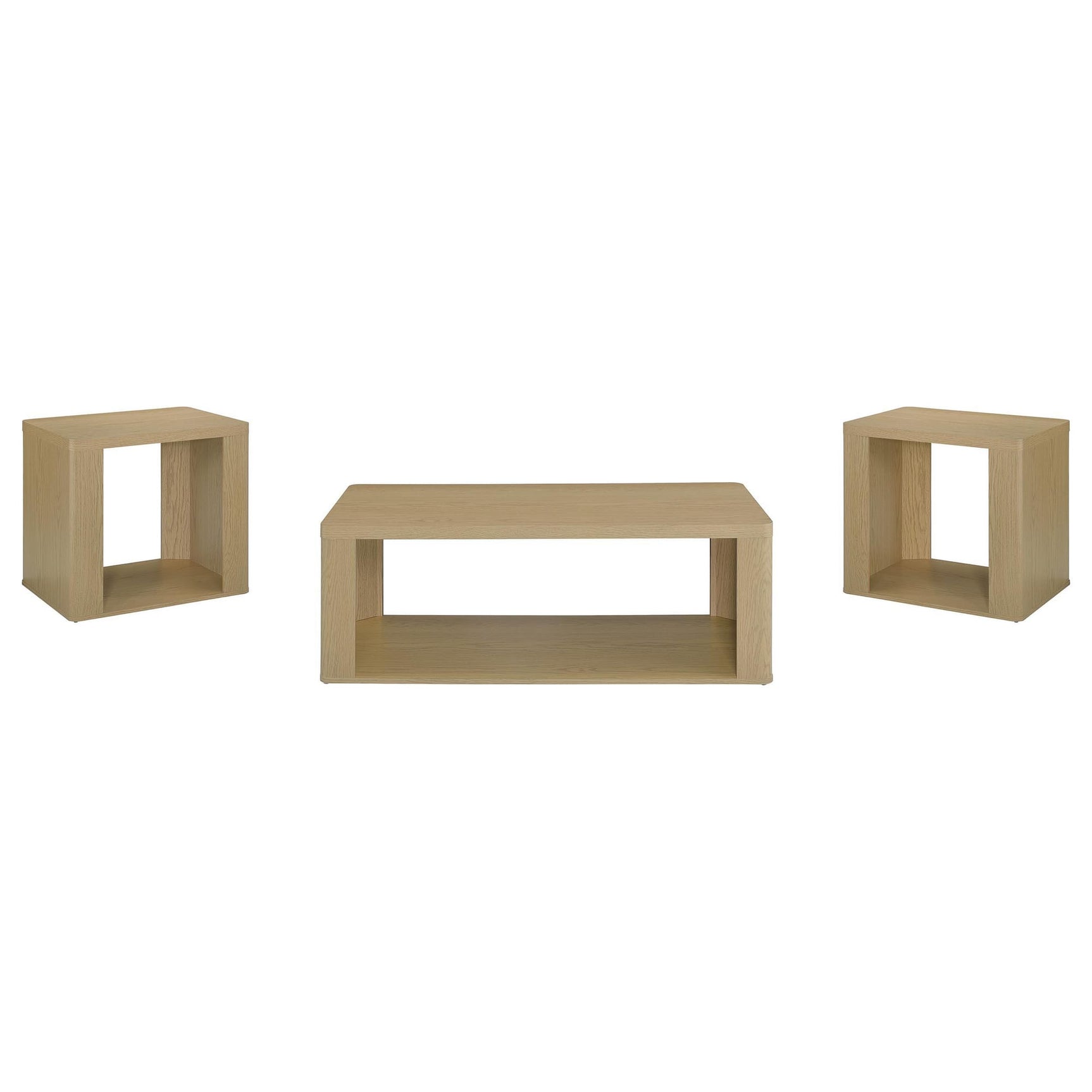 Alsina 3-Piece Coffee and End Table Set Greige view 2