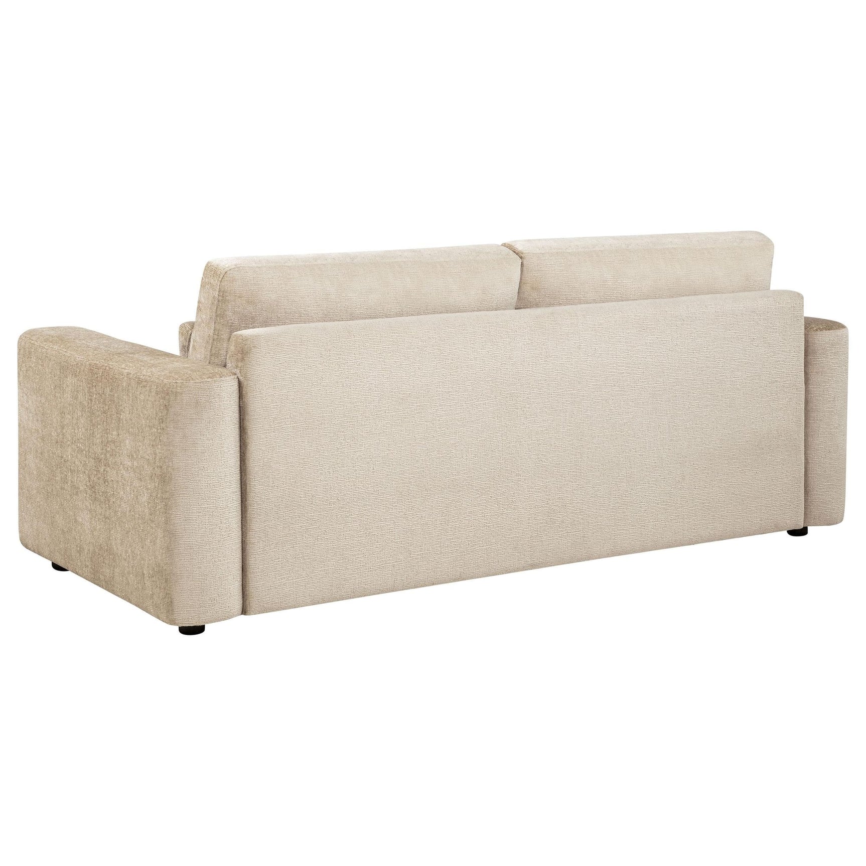Amador 2-piece Chenille Upholstered Track Arm Sofa Set Camel view 4