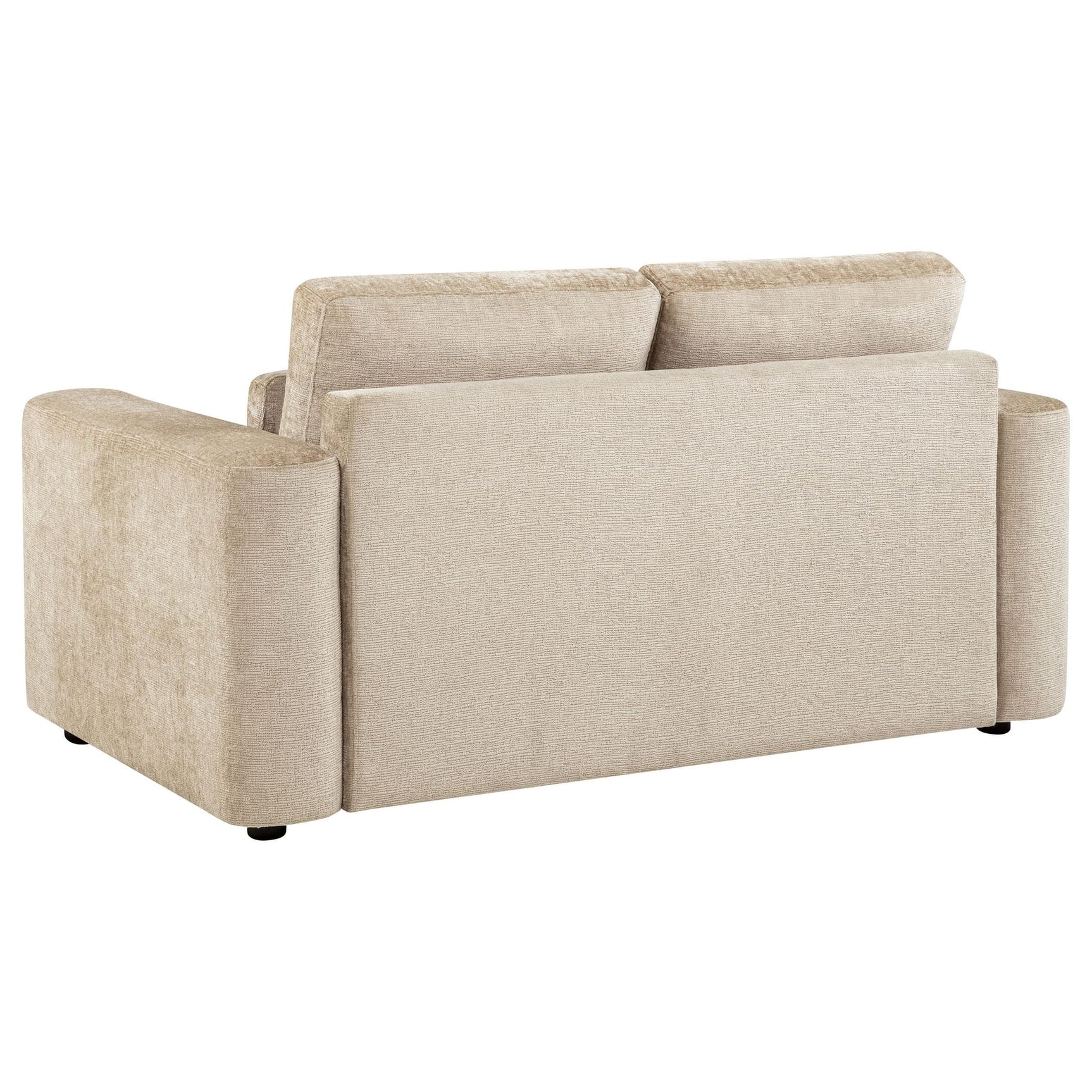 Amador 2-piece Chenille Upholstered Track Arm Sofa Set Camel view 6