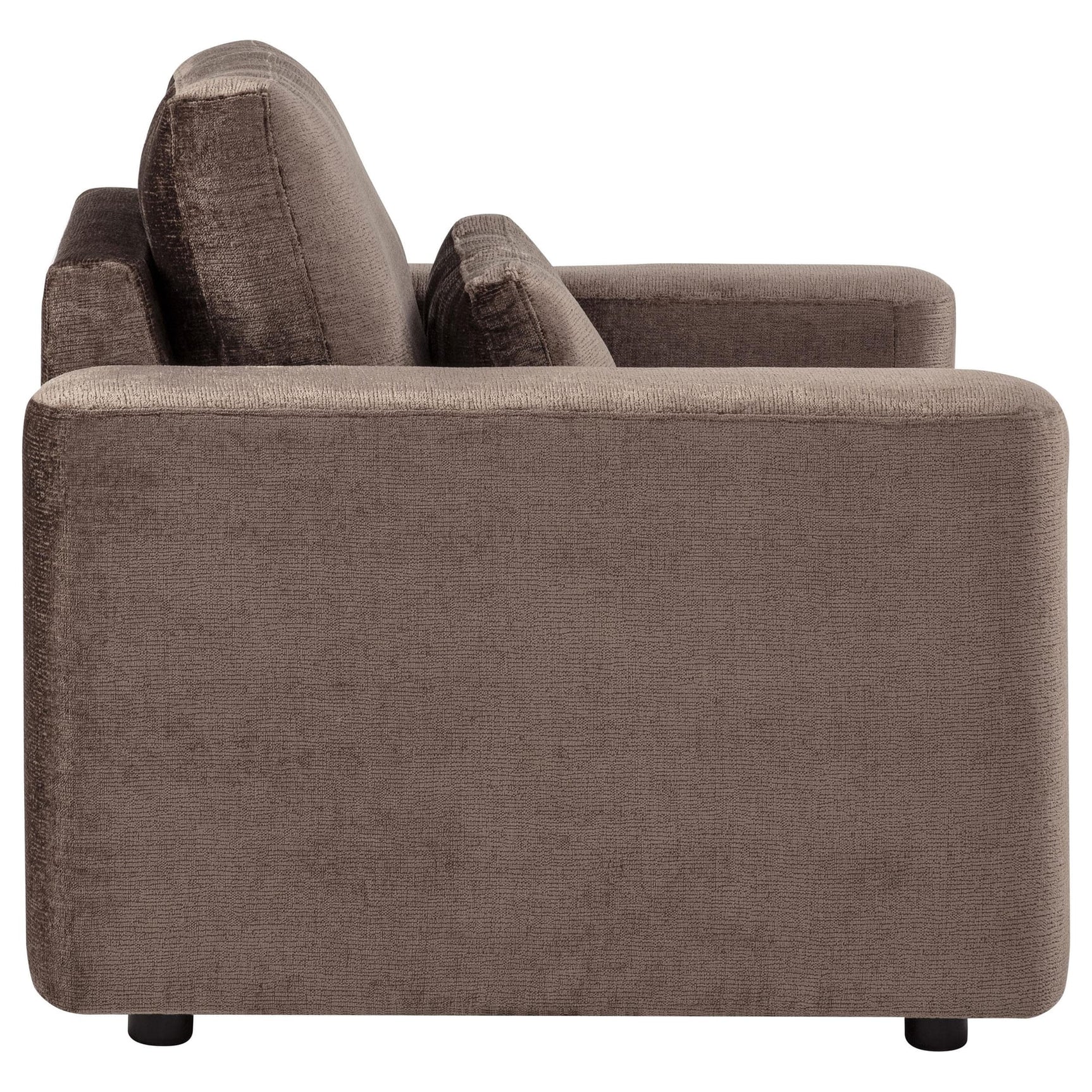 Amador Chenille Upholstered Track Arm Accent Chair Chocolate view 8