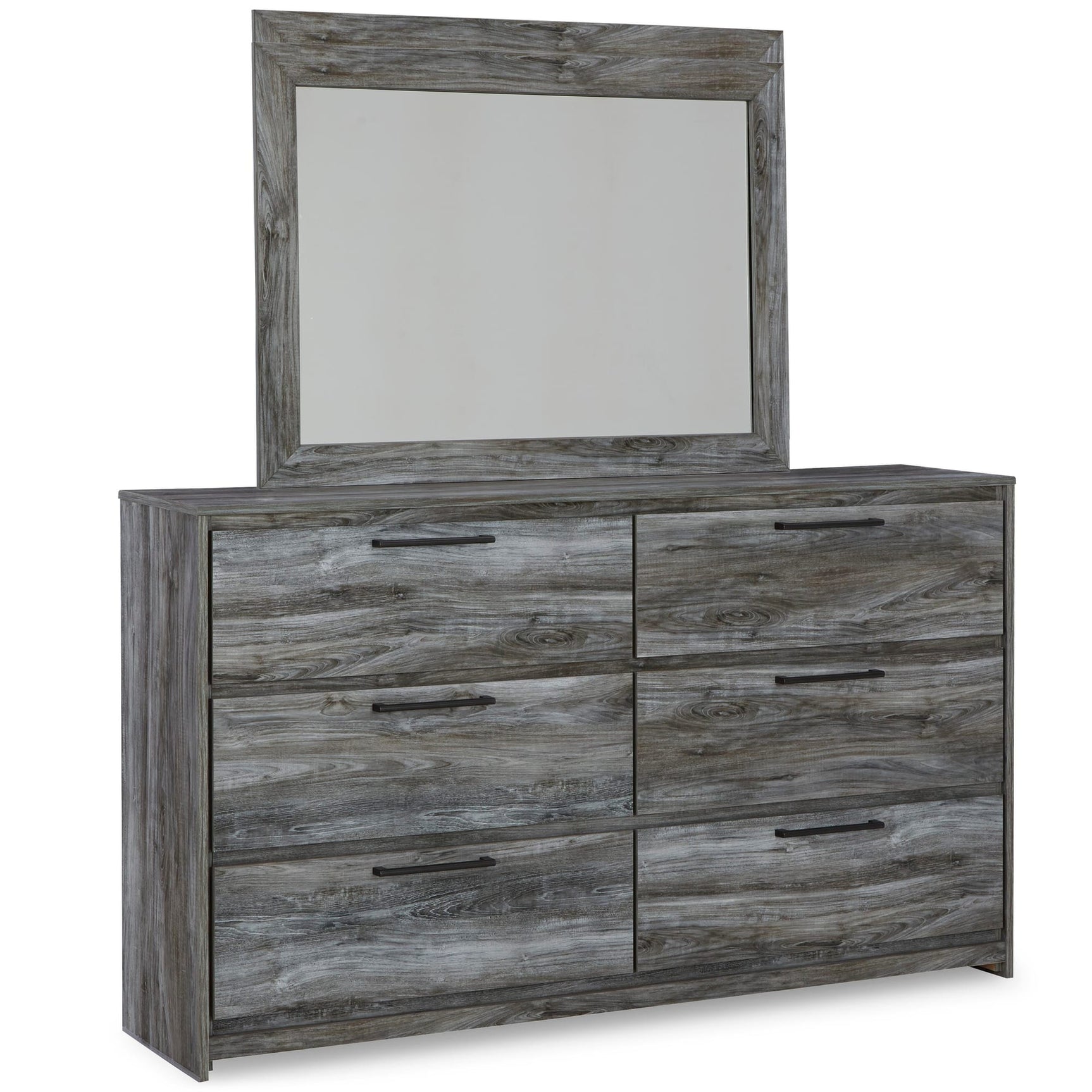 Baystorm Gray Panel Bedroom Set angled view