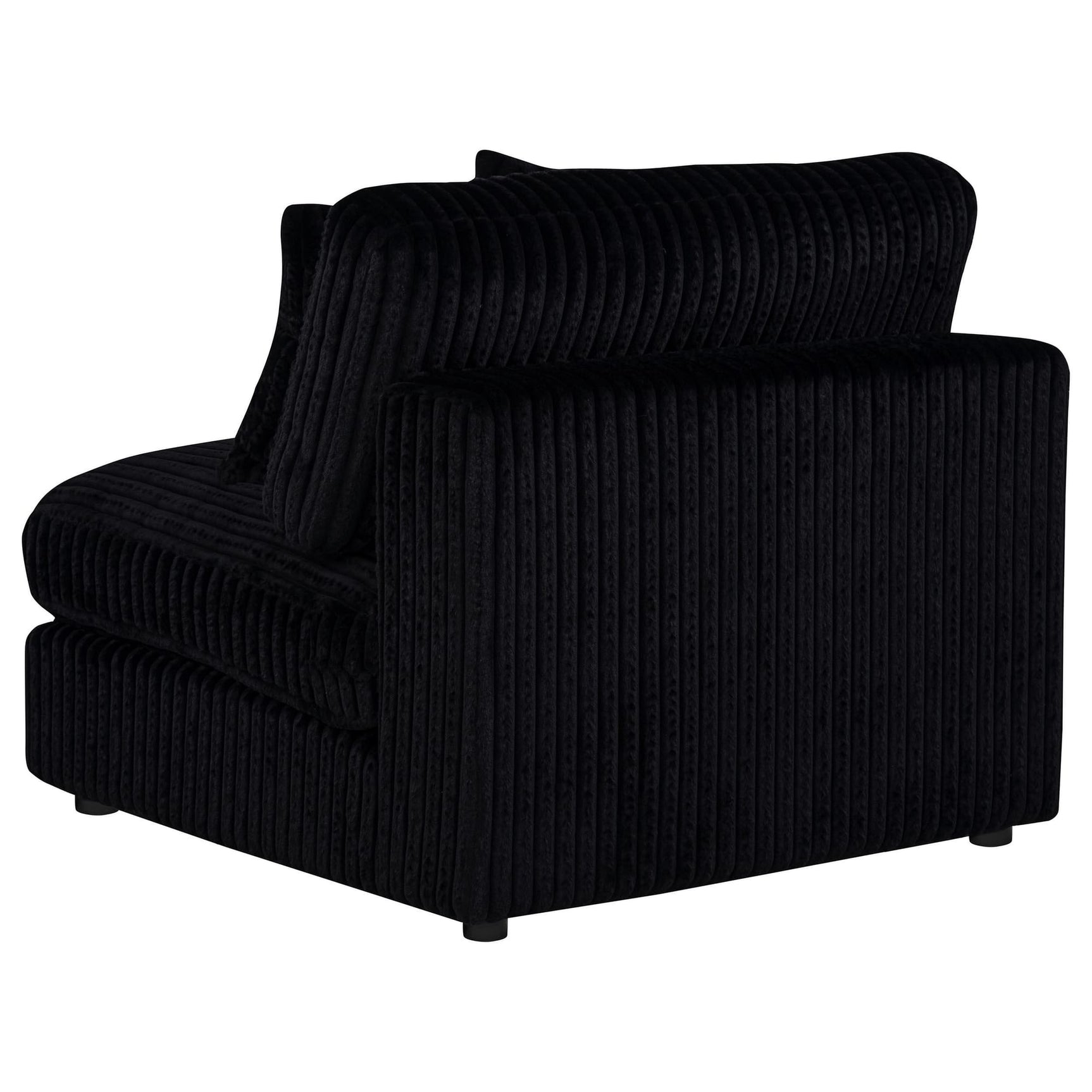 Blaine Upholstered Armless Chair Black view 6