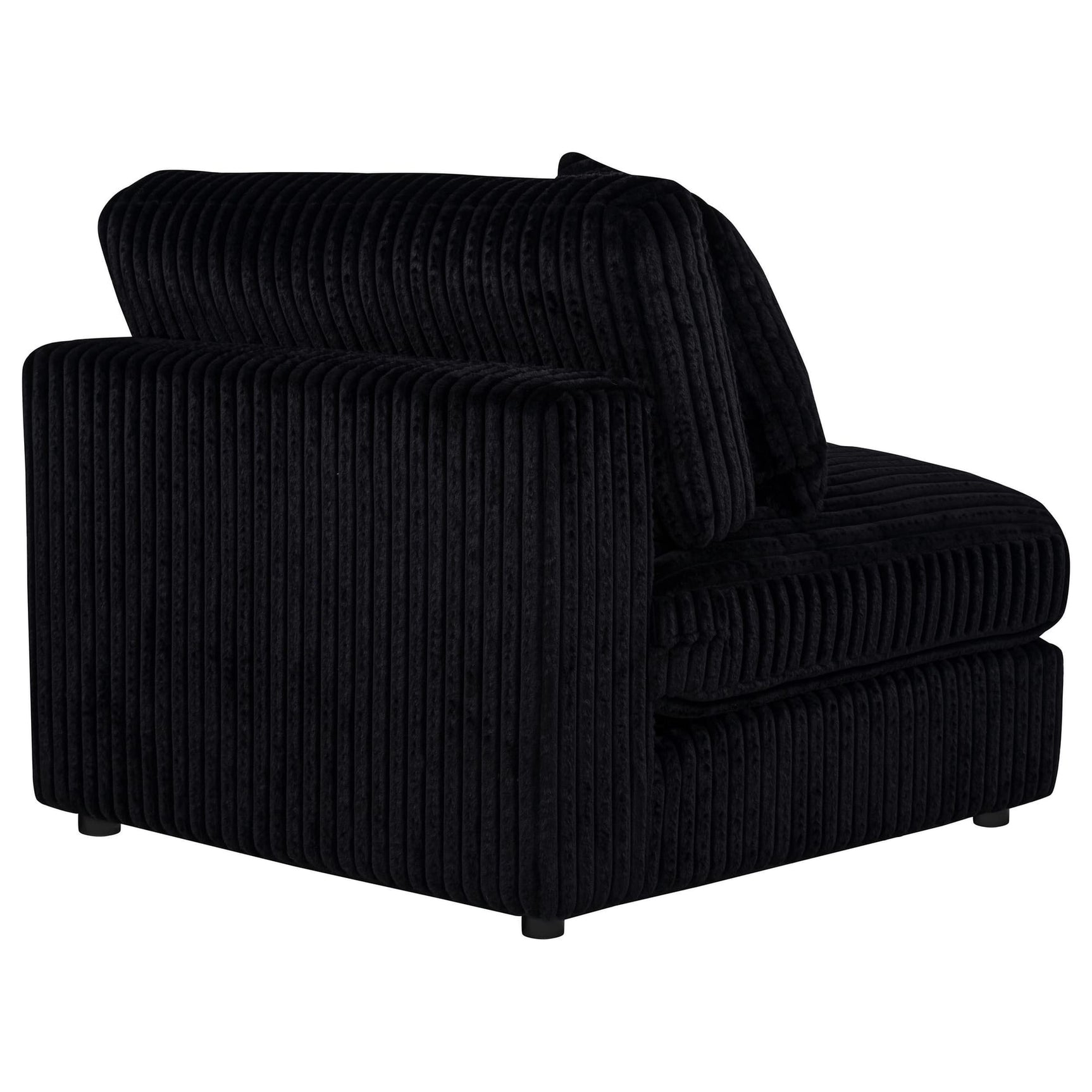 Blaine Upholstered Armless Chair Black view 7