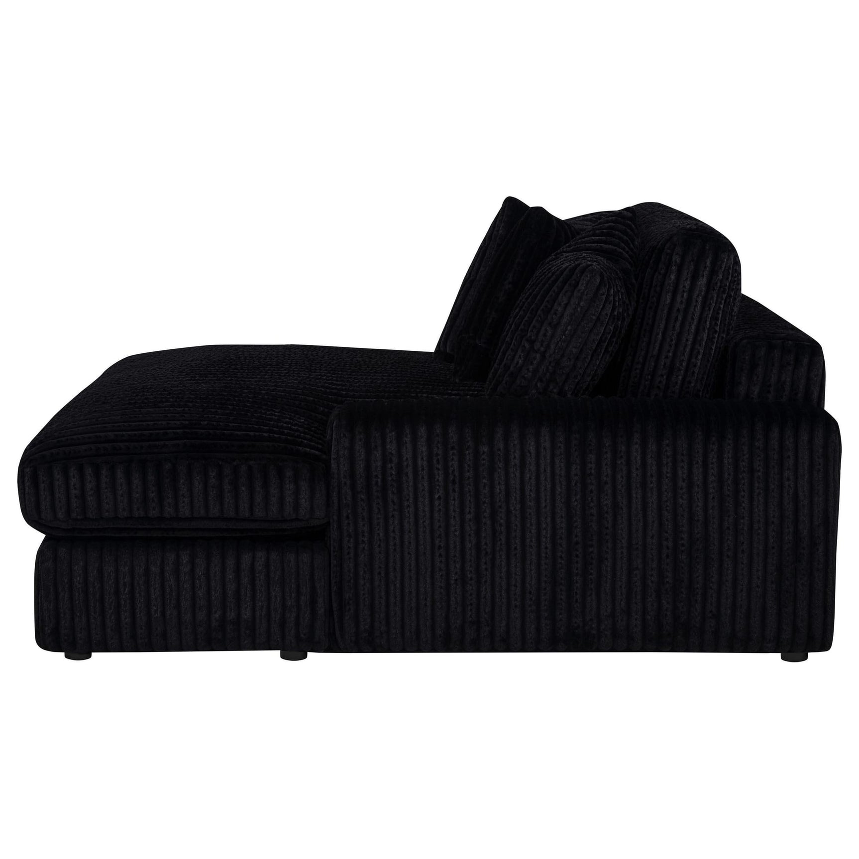 Blaine Upholstered Reversible Chaise Sectional Sofa Black view 13