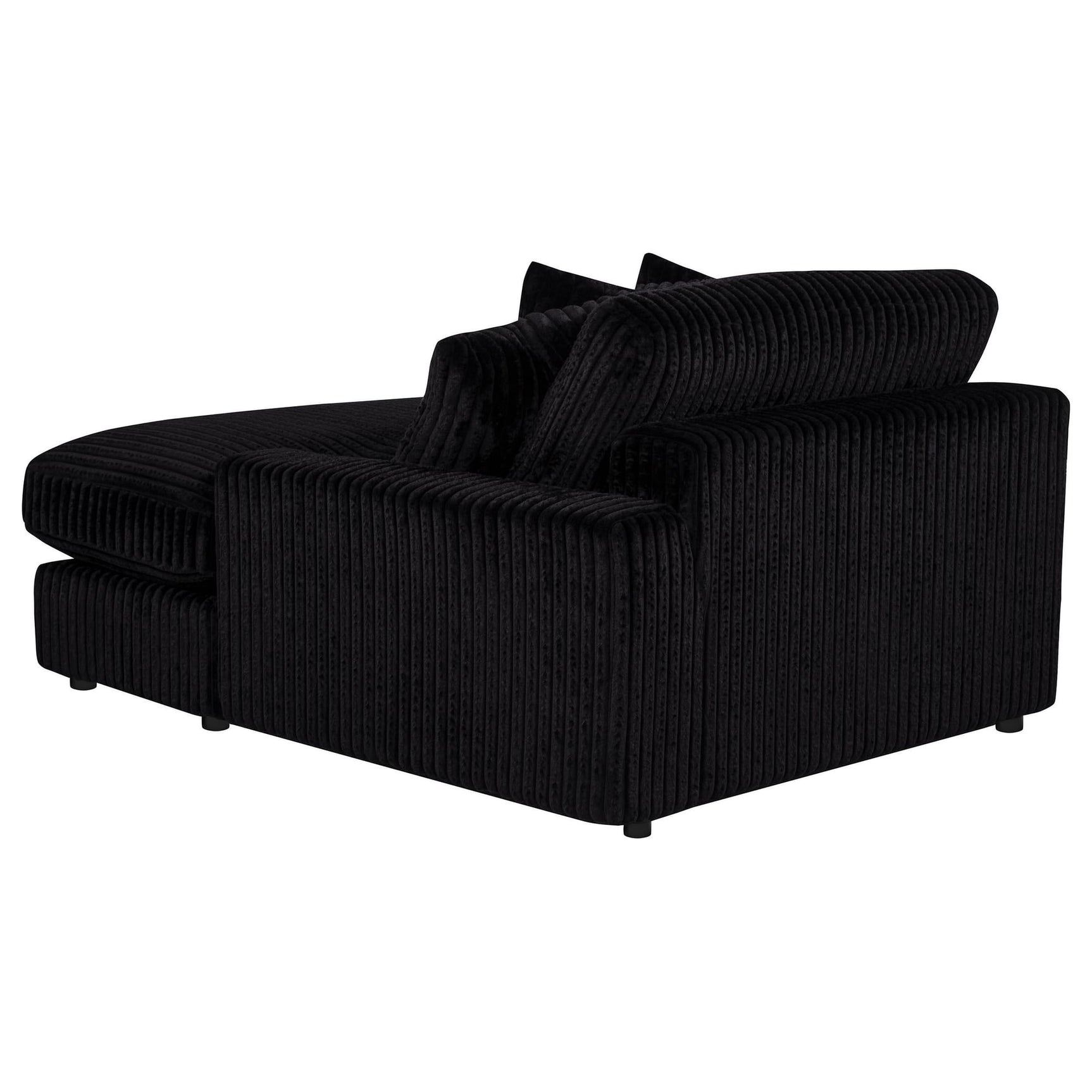 Blaine Upholstered Reversible Chaise Sectional Sofa Black view 14