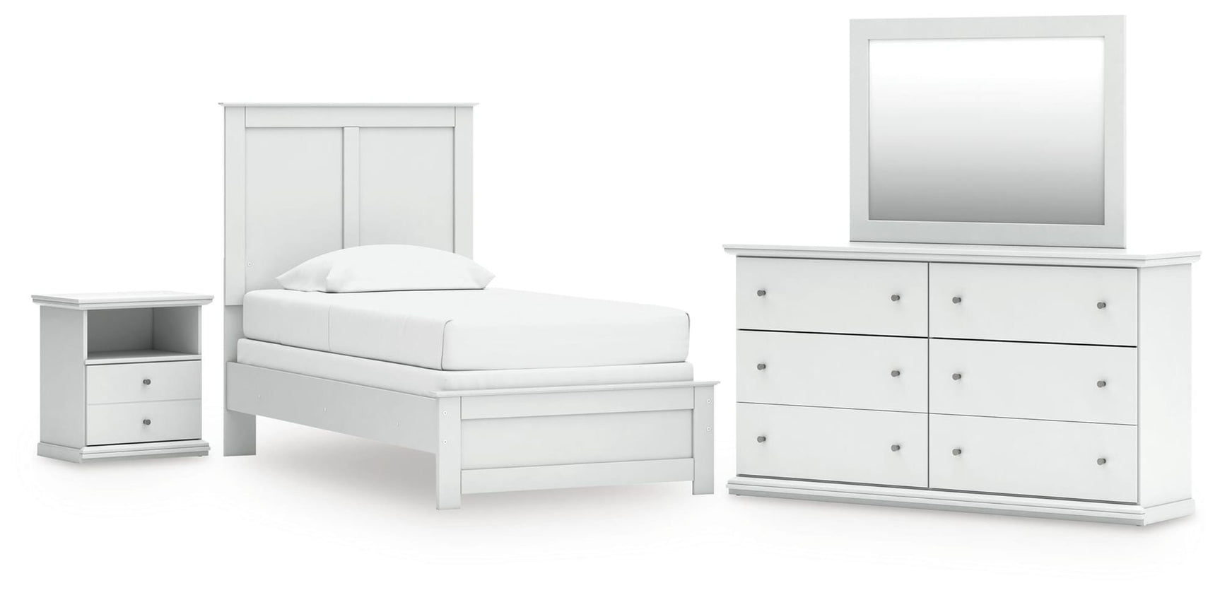 Bostwick White Shoals Panel Bedroom Set view 2