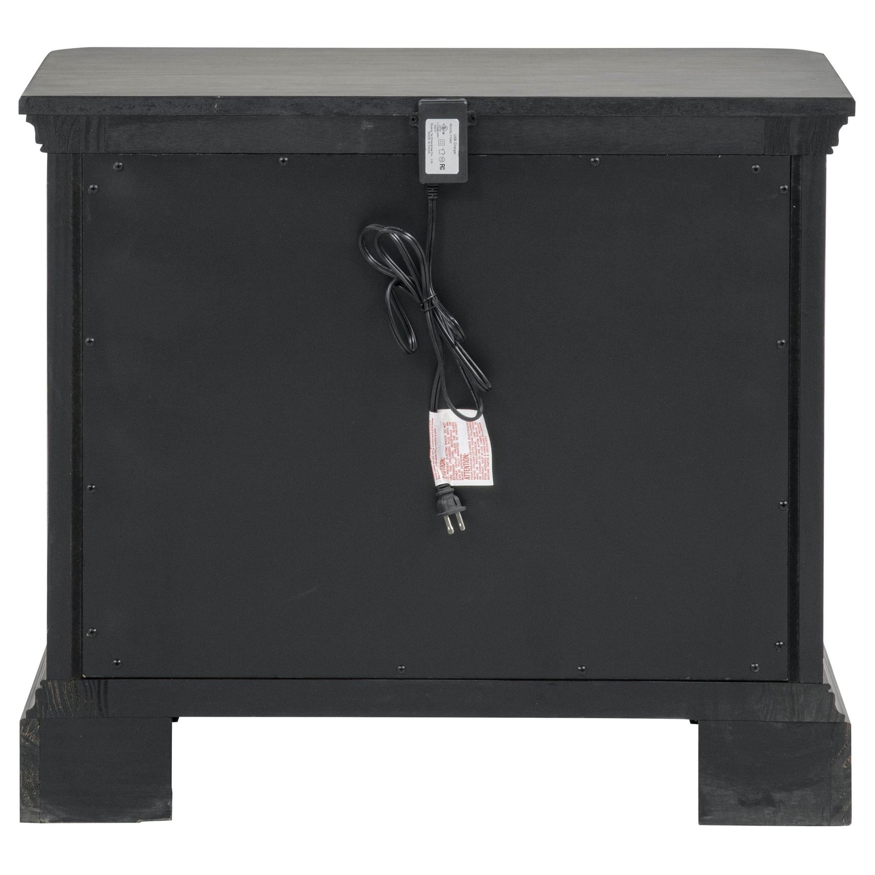 Cresswell 3-drawer Nightstand Bedside Table Weathered Taupe view 7