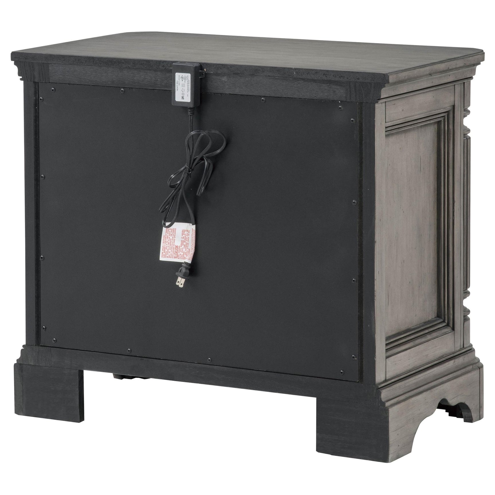 Cresswell 3-drawer Nightstand Bedside Table Weathered Taupe view 8