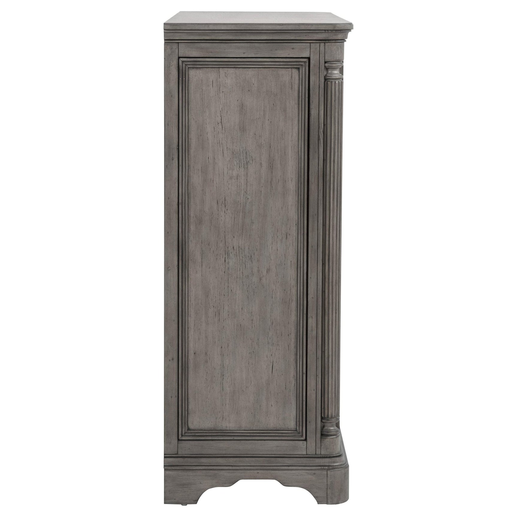 Cresswell 4-drawer Door Chest with Hidden Storage Weathered Taupe view 7