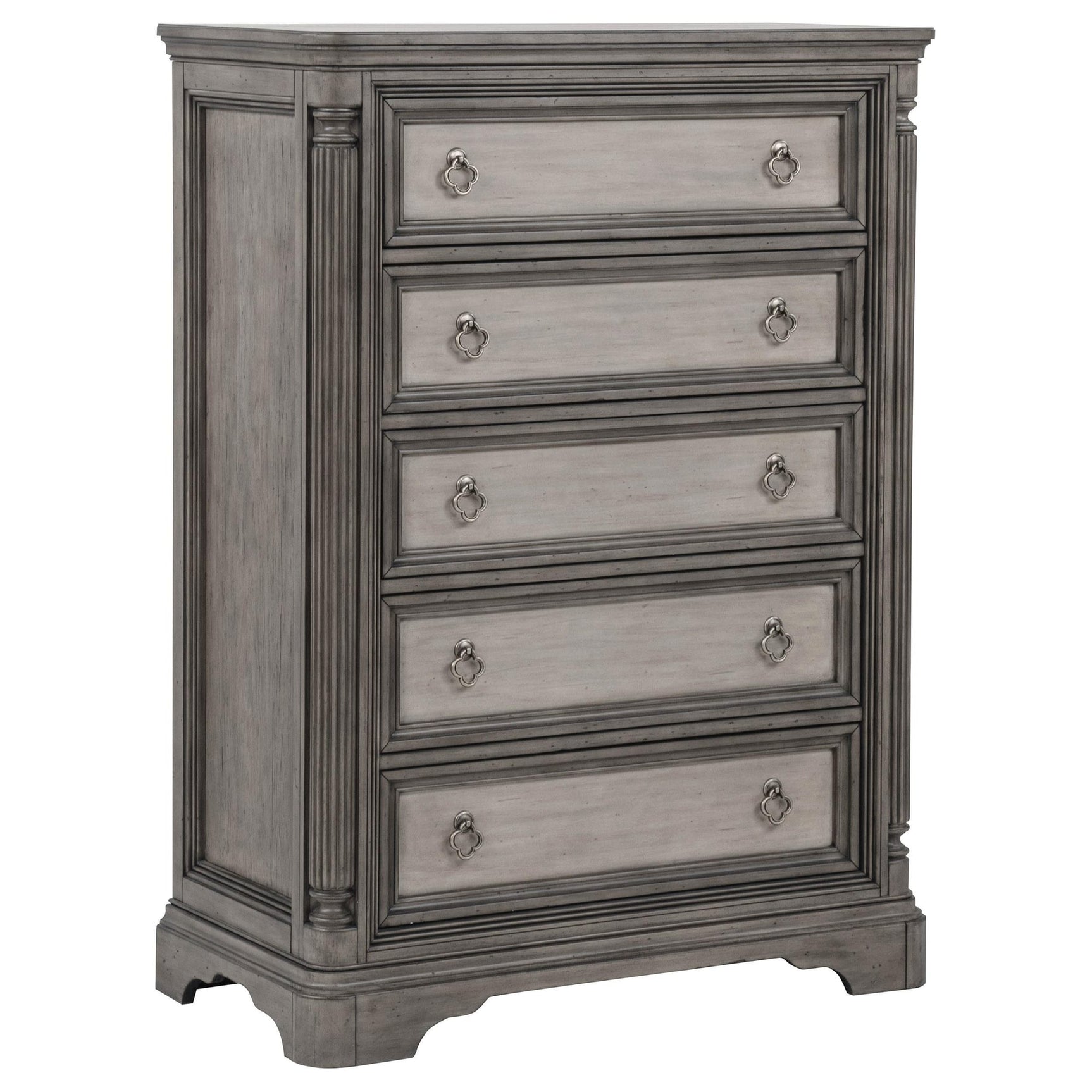 Cresswell 5-drawer Chest of Drawers Weathered Taupe from Decor Furniture